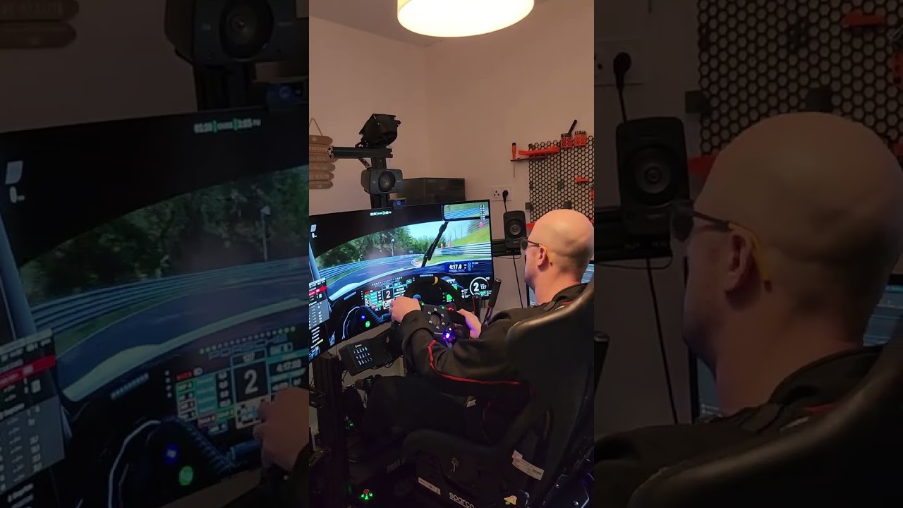 4 vérins +nj motion R. 1er essai #simulator #simracing 