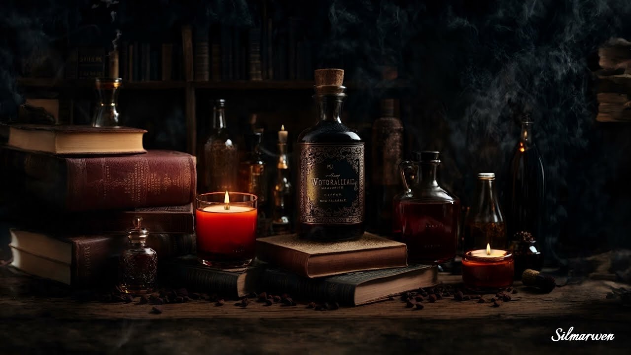 You are searching for a forbidden potion recipe in Prof. Snape's study room at Hogwarts | Music