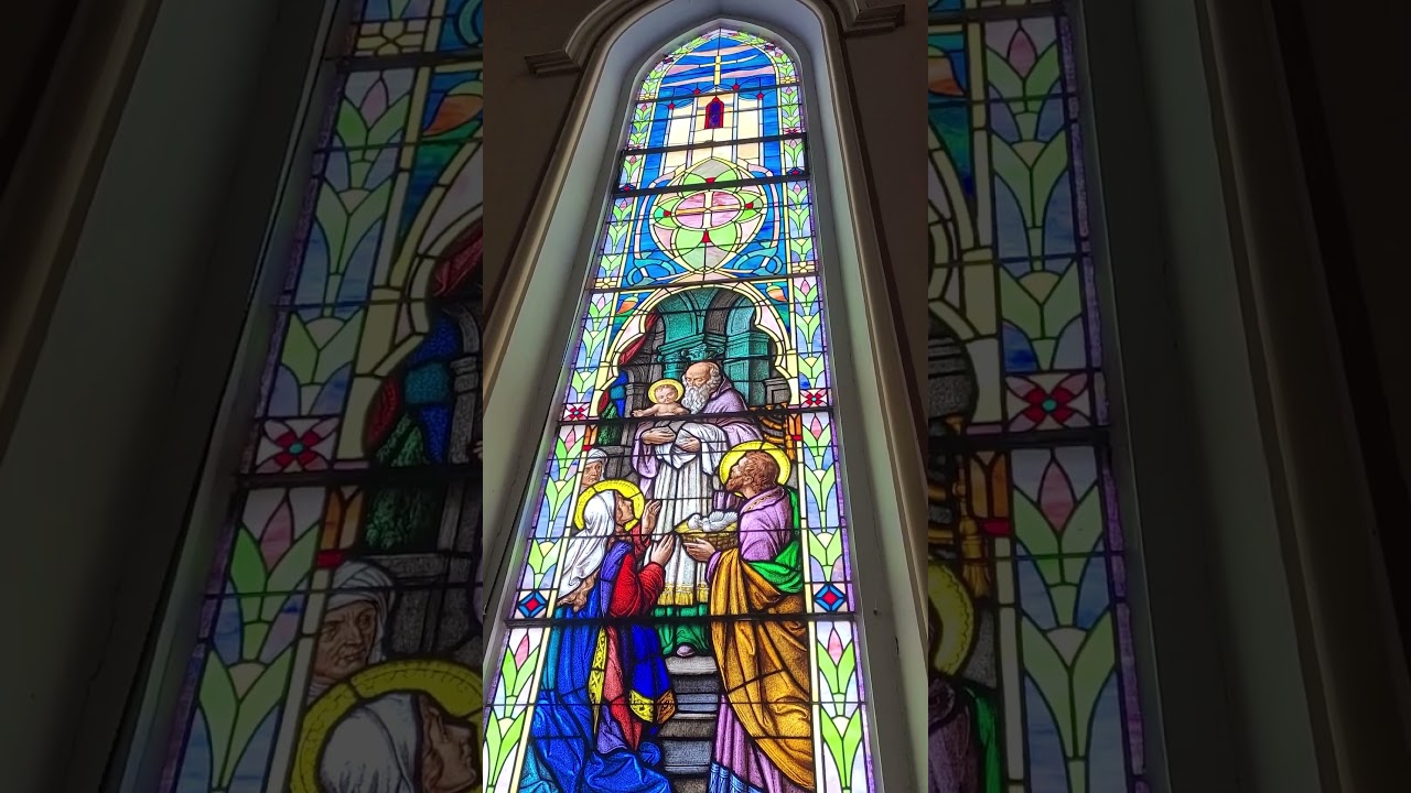 Stained Glass Window- The Presentation #CatholicChurch #CatholicMass #Traditional #Catholic #Church