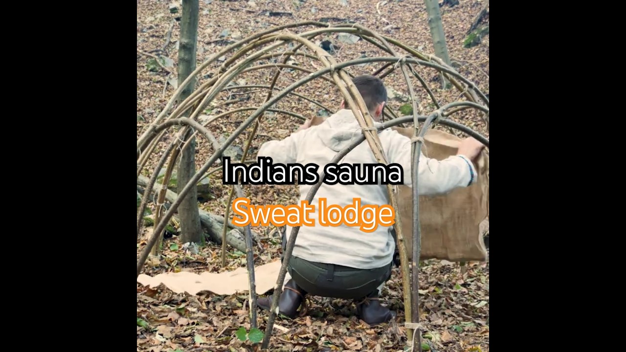 Indians sauna - Sweat lodge in my Bushcraft Camp 