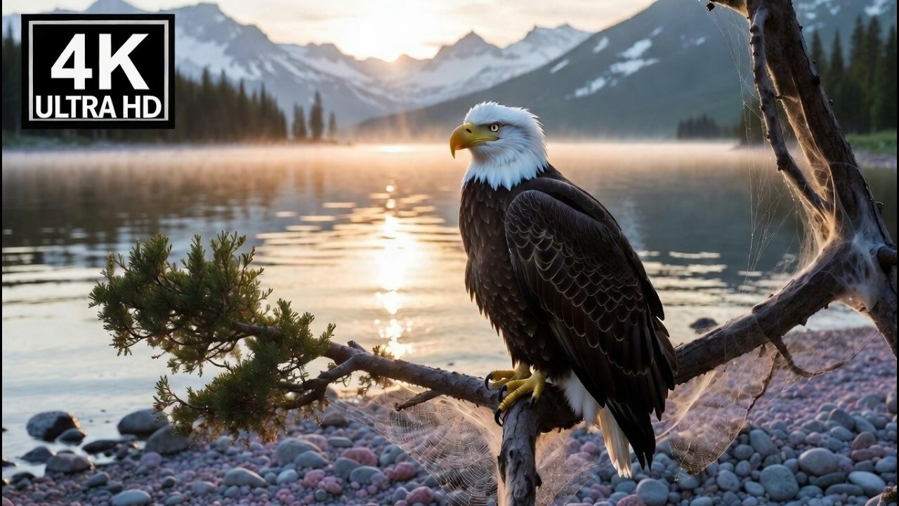 Relax in the Glacier National Park (Montana): Black Bear, Golden Eagle, American Pika (Cute Moments)