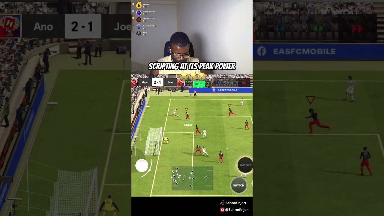 FC mobile scripting is tuff 😭😅 #fcmobile #fifa #fifamobile #gaming #footballgame #efootball #eafc
