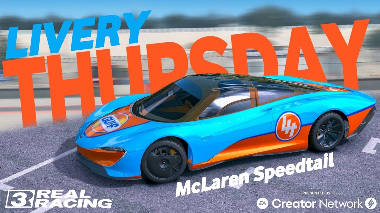 Ливрея четверга | Real Racing 3 Cuztomize Vinyl McLaren Speedtail 2020 | EA™ Creator Network
