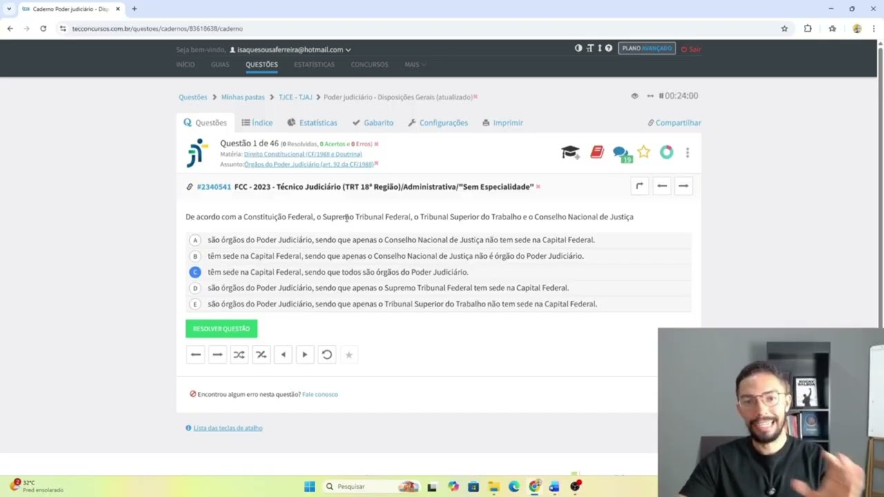 TJ-CE: Voc&ecirc; est&aacute; RESOLVENDO QUEST&Otilde;ES da forma ERRADA (te mostro a melhor forma)