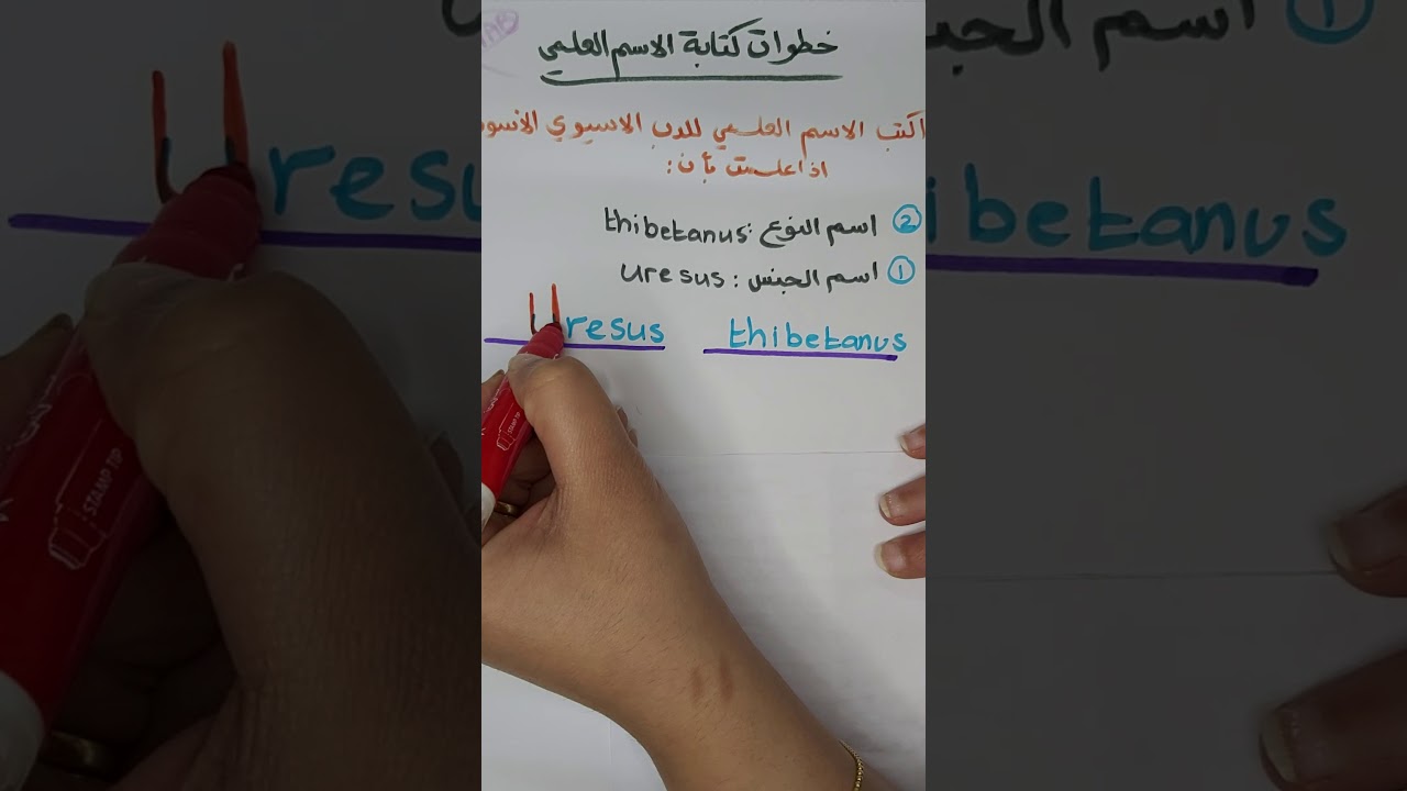نظام لينيوس في التصنيف...خطوات كتابة الاسم العلمي للمخلوقات