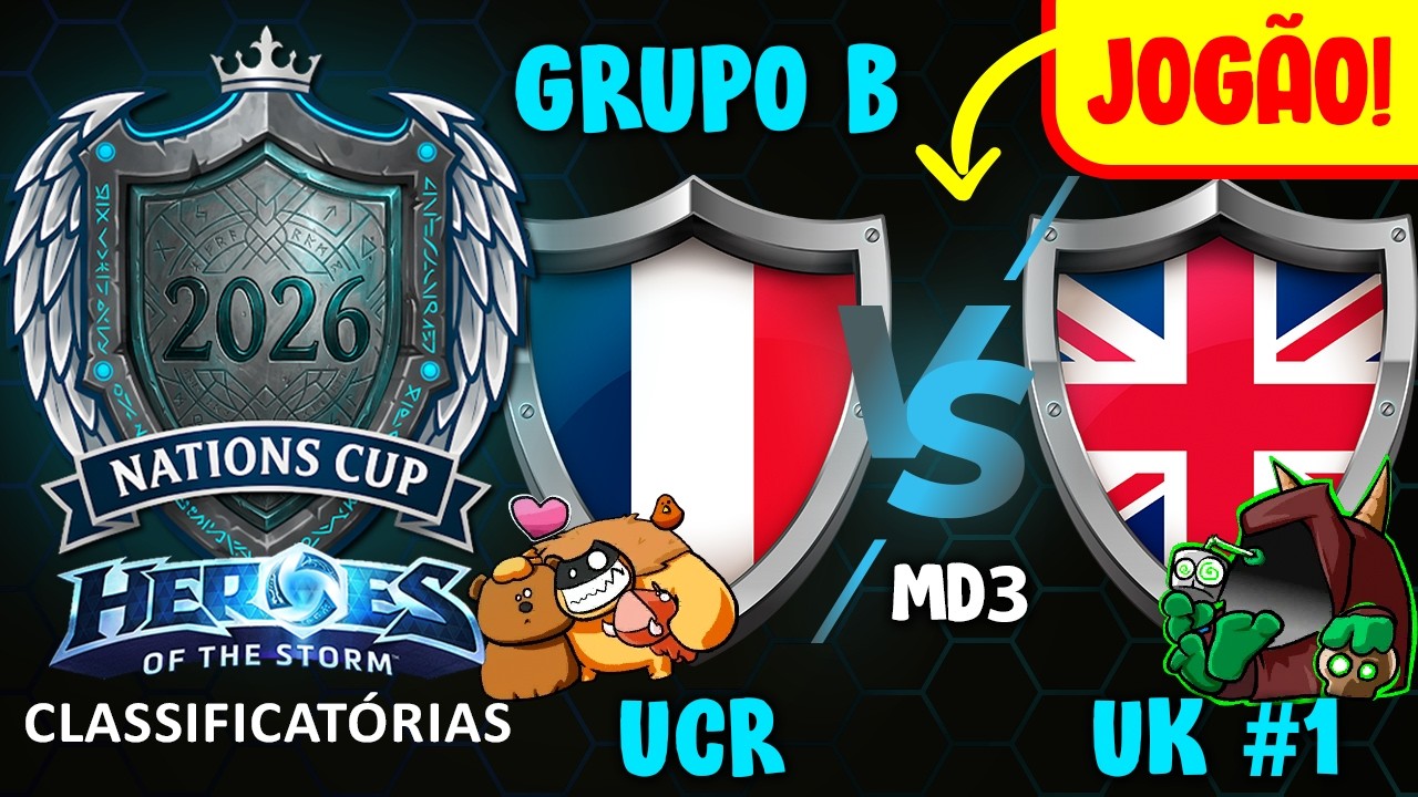 [Copa das Nações de HOTS 2026] FRA #1 x UK #1 | Classificatórias Grupo B