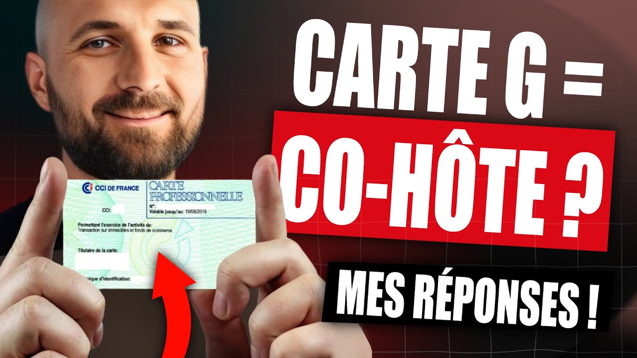 Conciergerie :🔥Sans la carte G, faut-il être obligatoirement en co-hôte? La vérité à ce sujet !