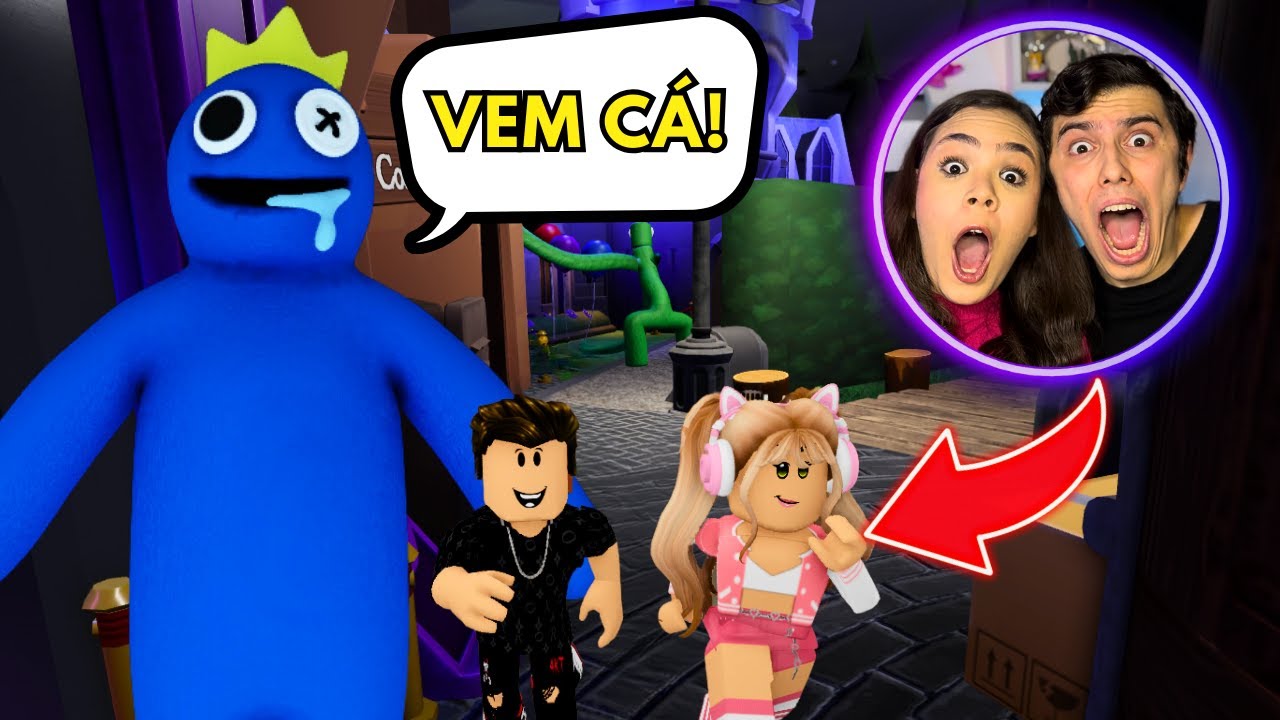 O AZUL BABÃO CORREU ATRÁS DE NÓS NO ROBLOX