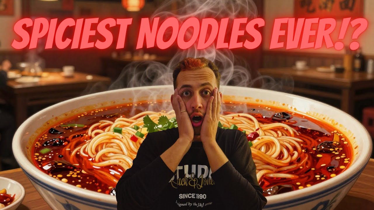 UNCUT SPICY NOODLE CHALLENGE IN CHENGDU!🇨🇳🌶