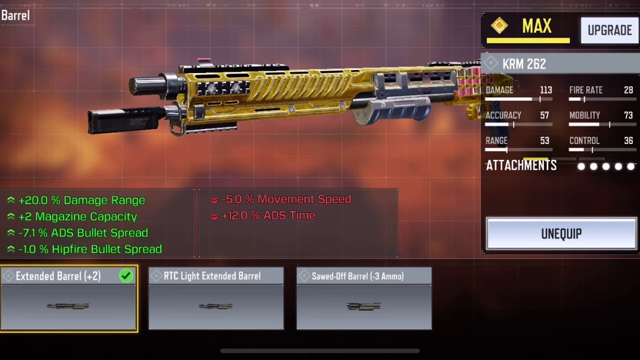 KRM 262 SNIPER SHOTGUN BR Class Setup (CODM)