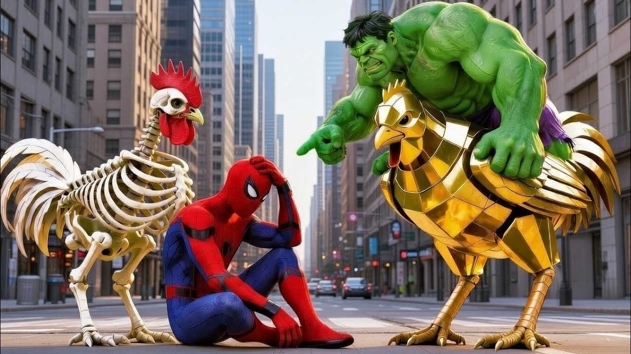 SPIDER-MAN 🕷️ Wins the LEGENDARY Magic Rooster Racing Championship 🐓⚡ | Ultimate Epic Racing Battle!