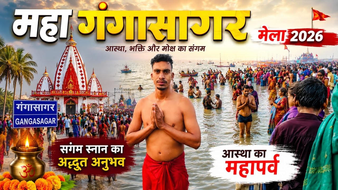 गंगासागर मेला 2026 || GANGASAGR WEST BENGAL #gangasagar #westbengal 