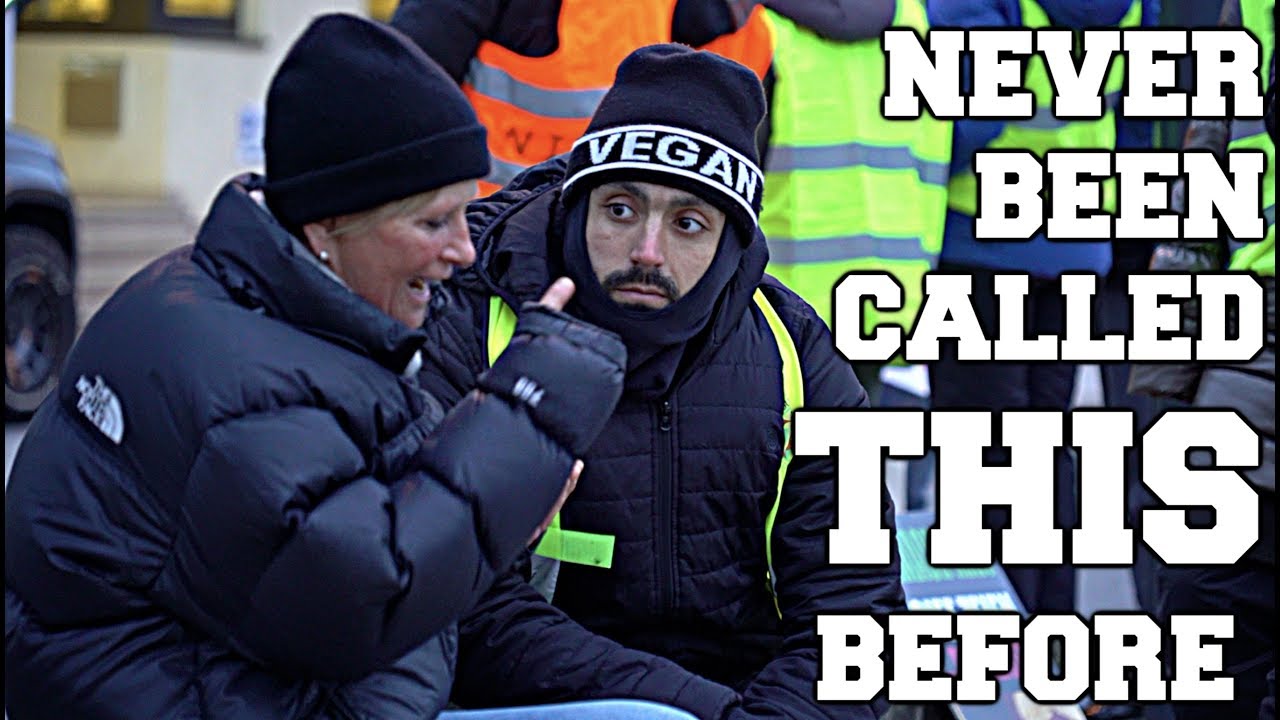 Vegan Activist INSULTED by Reporter
