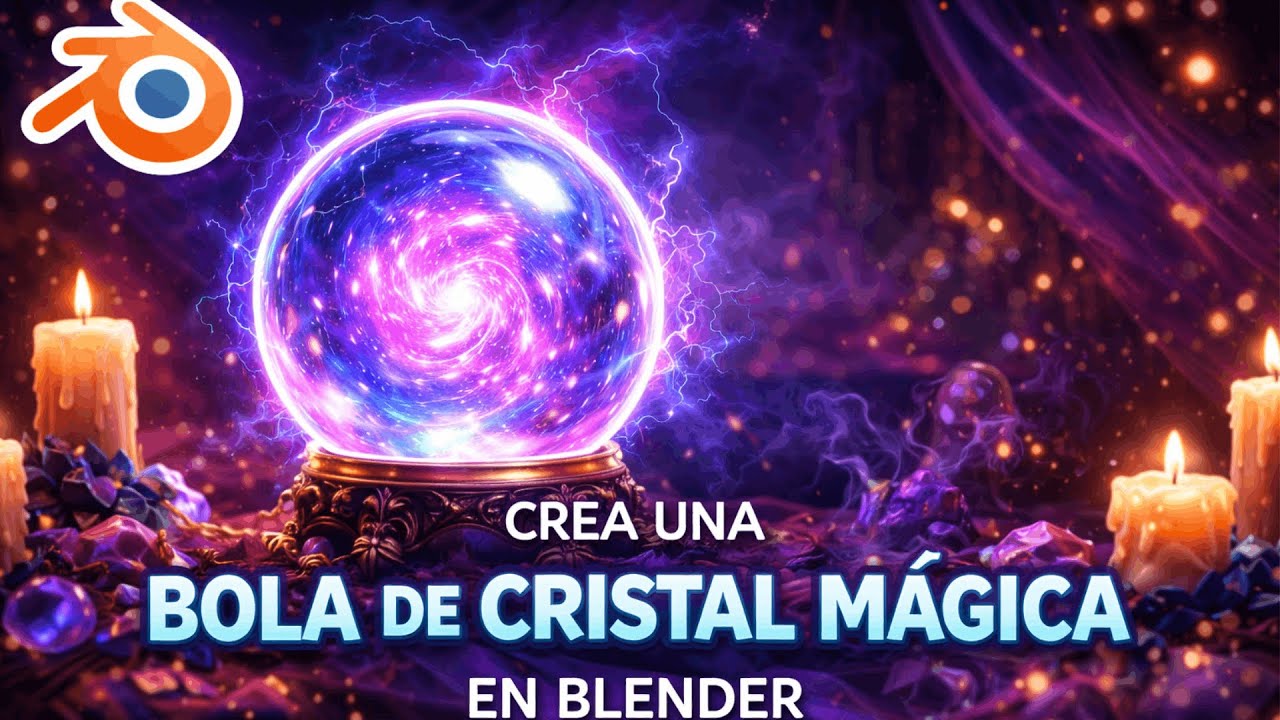 Cómo Crear una Bola de Cristal Mágica en Blender | Materiales, Iluminación y Efectos