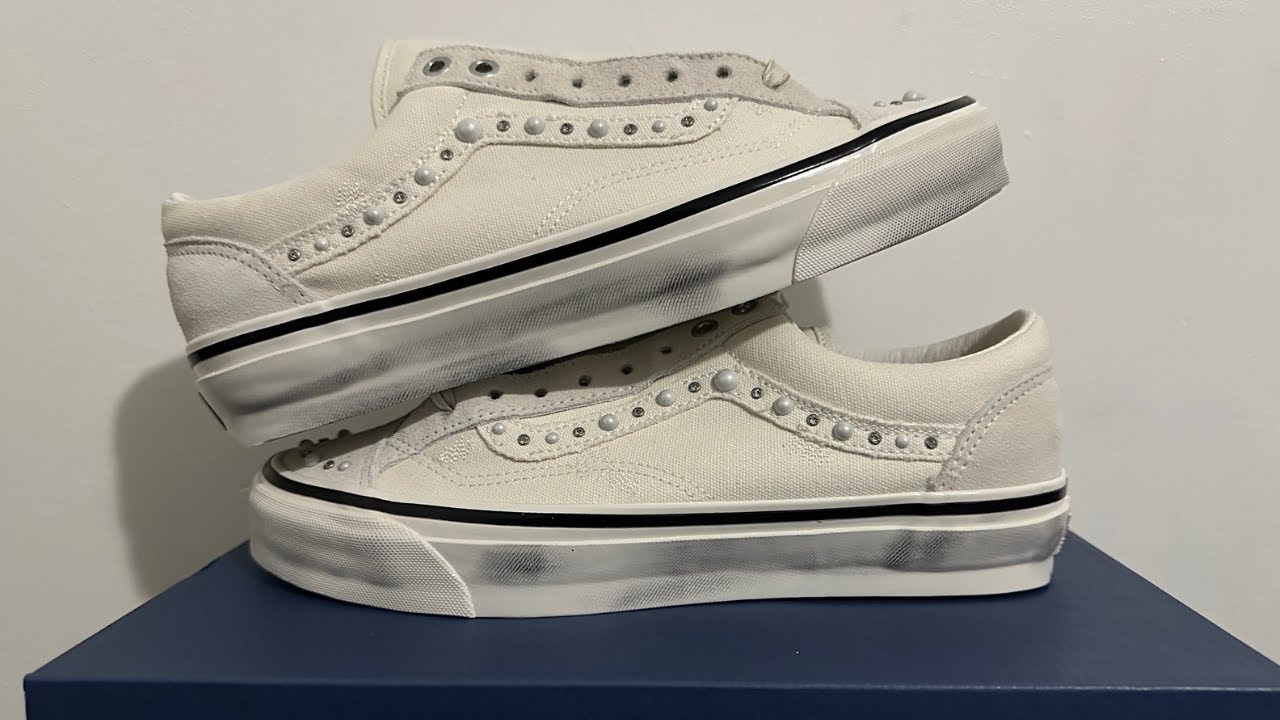 Vans Old Skool Style 36 Pearlized White Marshmallow: Review and On Feet