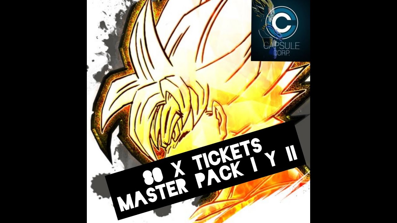 Casi 80 TICKETS MASTER PACK I Y II Y M&Aacute;S | HORA DE LA MULTI | DRAGON BALL LEGENDS