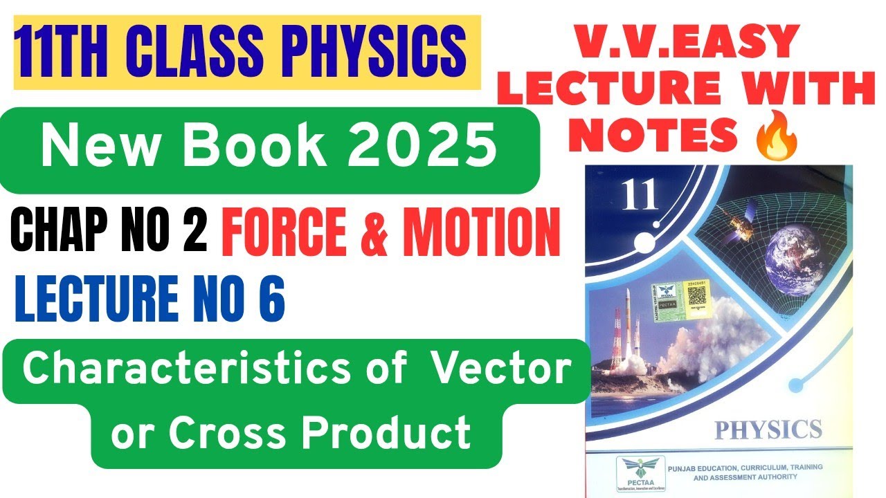 Characteristics of Vector or Cross Product|11th class Physics |New Book2025|Chap no2 Force & Motion 