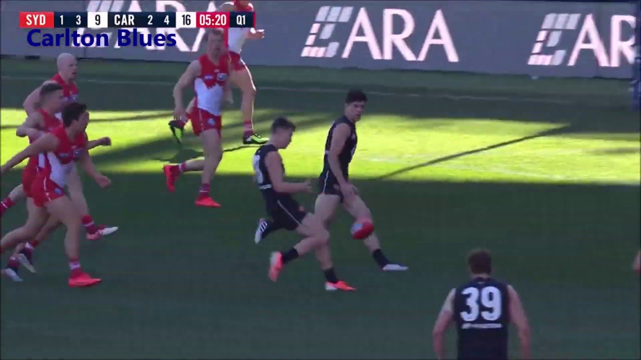Sam Walsh - Match highlights - Round 17 2019 - Carlton Blues vs Sydney Swans