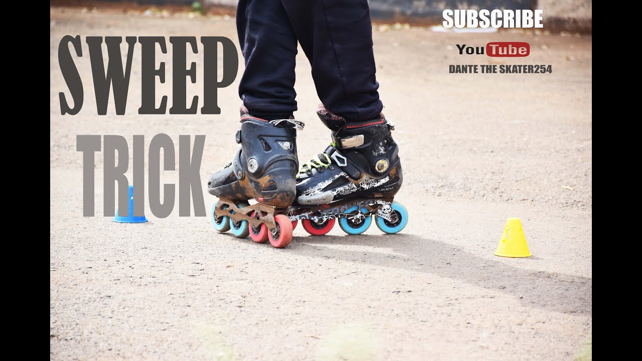 HOW TO DO SWEEP # FREESTYLE SLALOM SKATING #BE AWESOME BE THE BEST