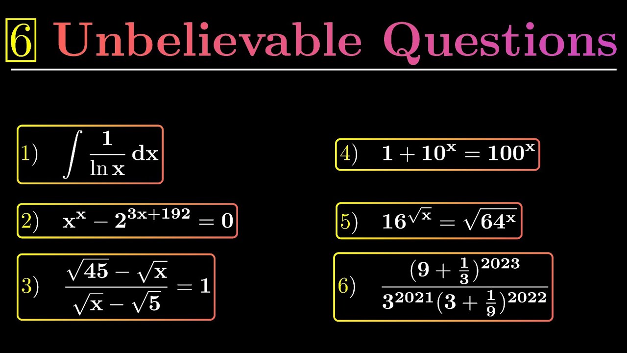Only 1% Can Solve All 6 