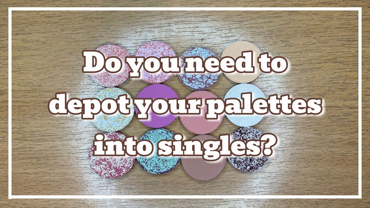Depotting my Eyeshadow palette into singles 🤩