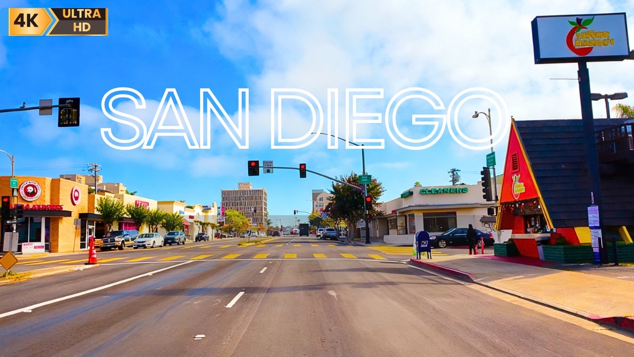 Scenic San Diego Drive | Hillcrest to Encinitas | 4K Tour
