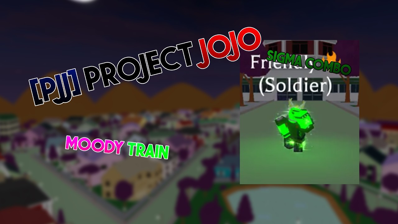 [Project Jojo/PJJ] Moody Train Showcase |OP Combo Fusion| PJJ - ROBLOX