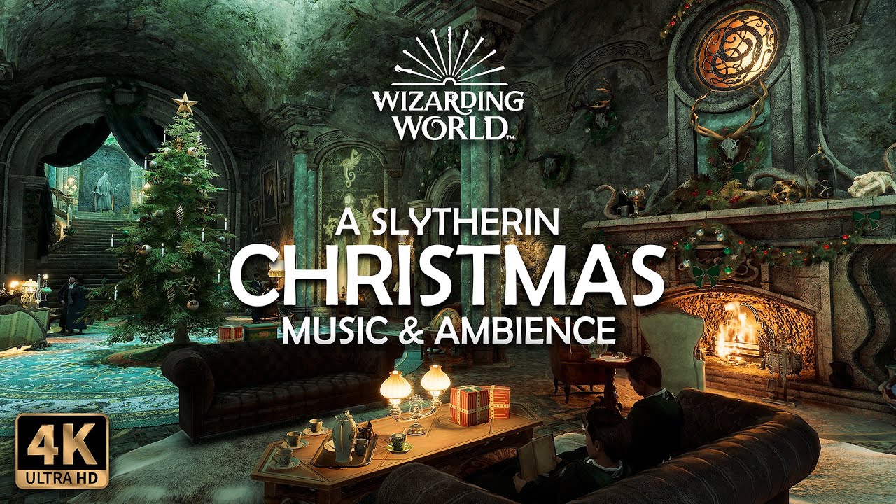 🎄 A Slytherin Christmas: Holidays at Hogwarts 🎅 | Harry Potter 4K Ambience & Music