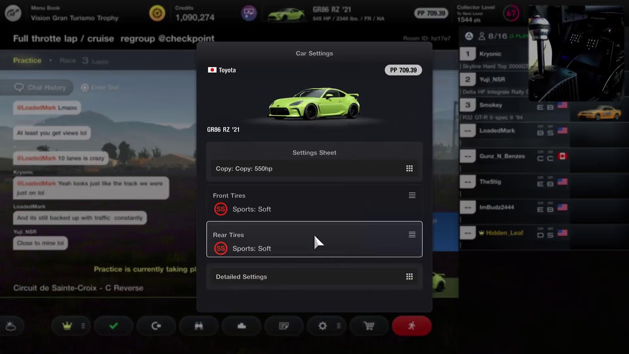 Gran Turismo 7 online Lobby racing +group cruise on the nurburgring