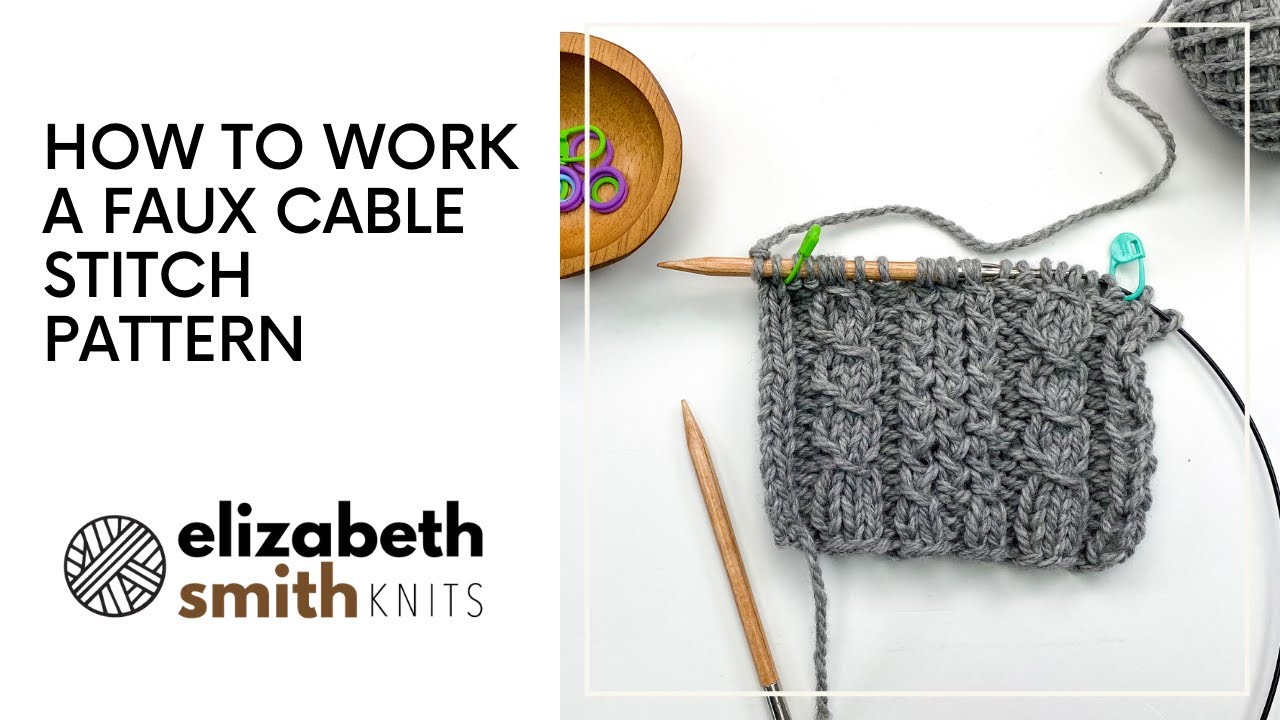 How to knit a faux cable stitch