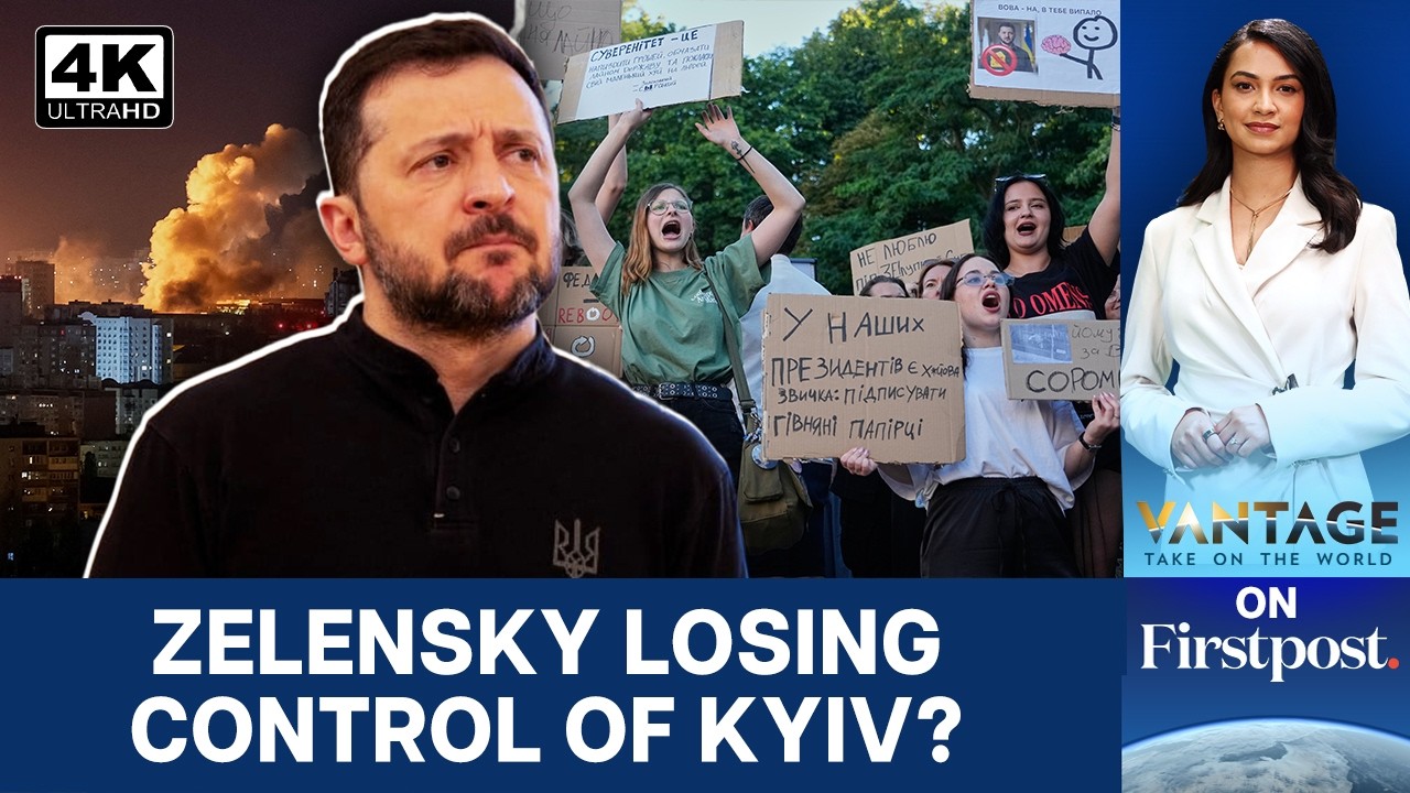 Зеленский смещает главкома ВСУ после массовых протестов | Vantage на Firstpost | 4K