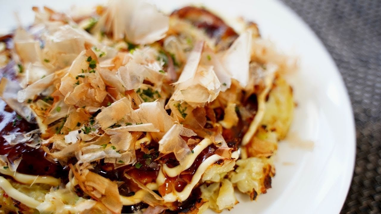 Osaka-style Okonomiyaki | ASMR | Relaxing cooking sounds