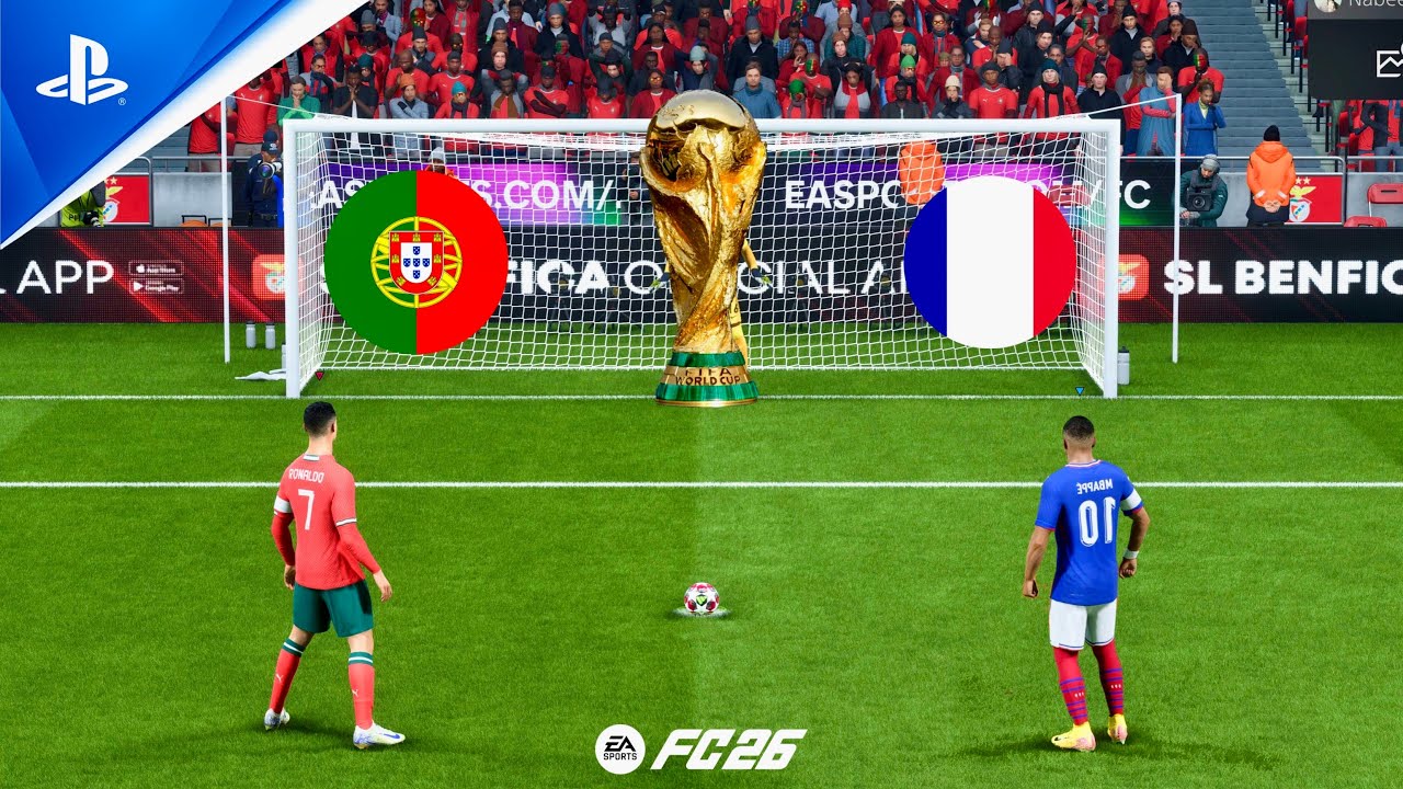 Portugal vs France | World Cup Final 2026 | Ronaldo vs Mbappe | FC 26 Penalty Shootout - PS5