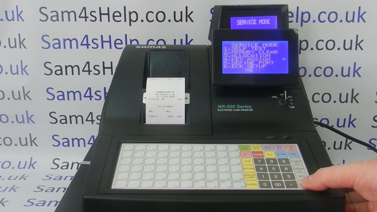 How To Program Use Modifier Level Buttons Sam4S NR500 / NR510F / NR520F Cash Registers Full Tutorial
