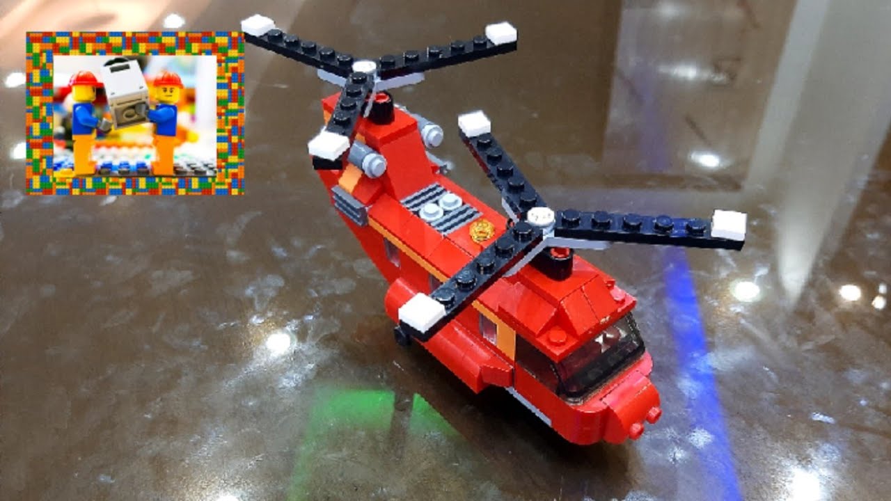 Lego architect 3 in 1 helicopter war 3107 PART 2