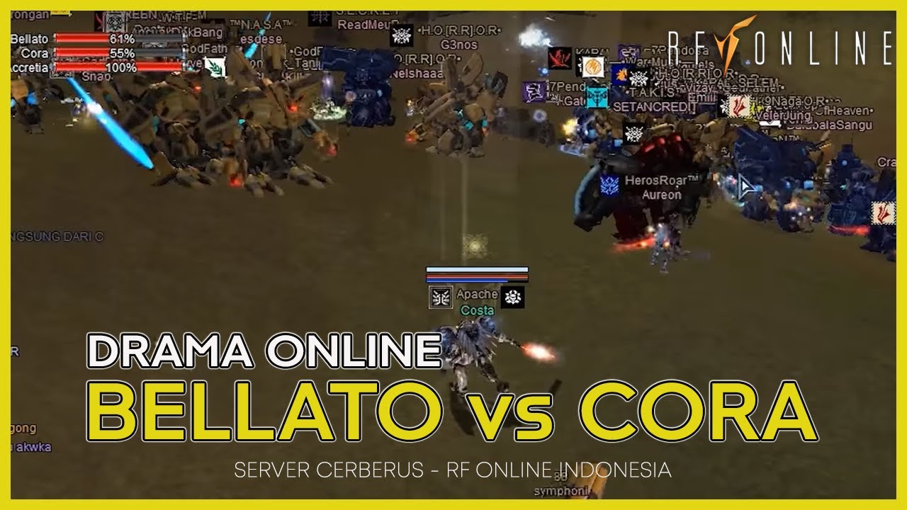 DRAMA RF ❗️ DUEL WAR CORA VS BELLATO  | SERVER CERBERUS - RF ONLINE INDONESIA