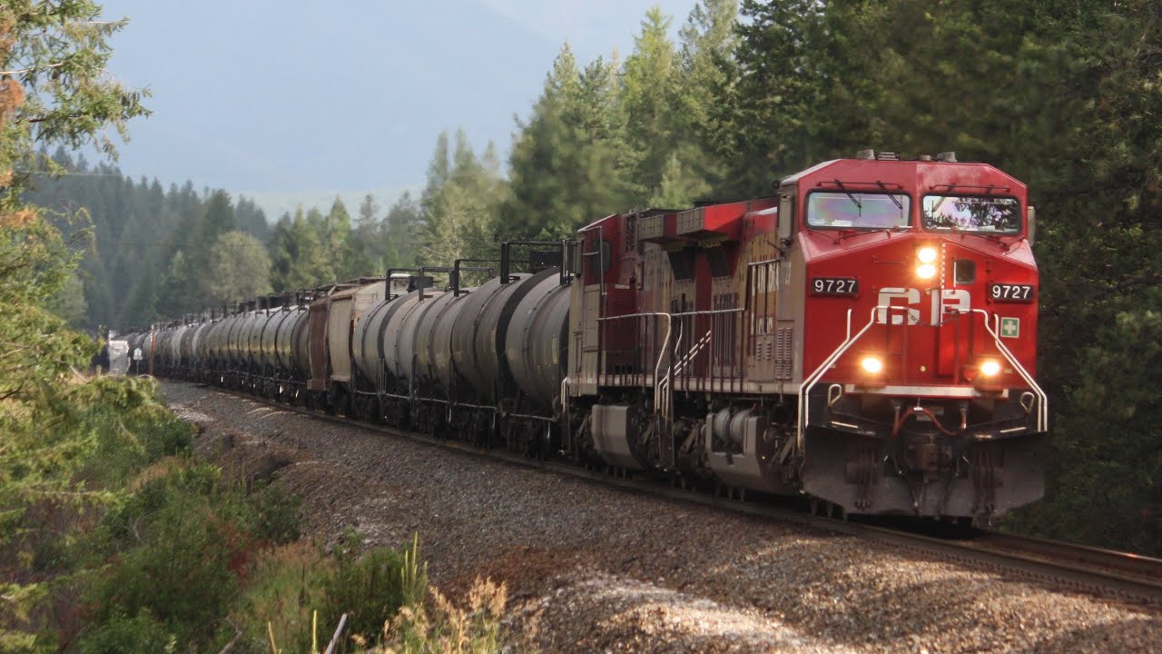 Triple Old AC4400CW's!!! CP 9727, CP 8623, and CP 8507 lead C 469 west at Caithness, BC