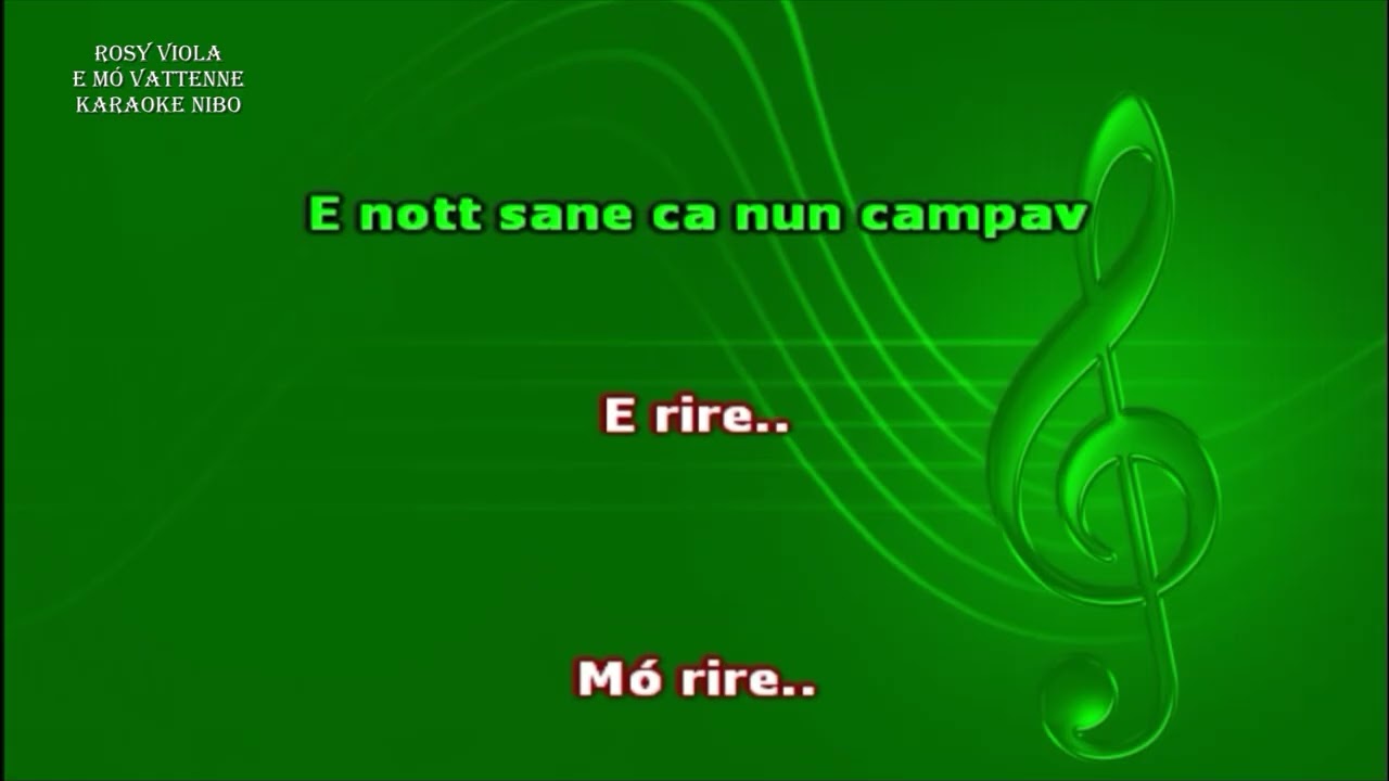 Rosy Viola - E mó vattenne - karaoke nibo
