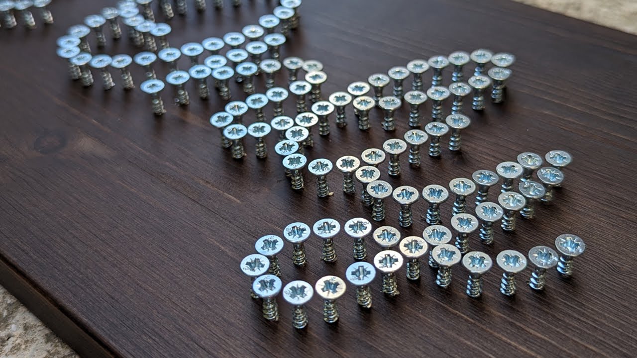 Creating a Screw Art Sign | "Good Vibes Only" | Watch the Process & Get the Pattern!