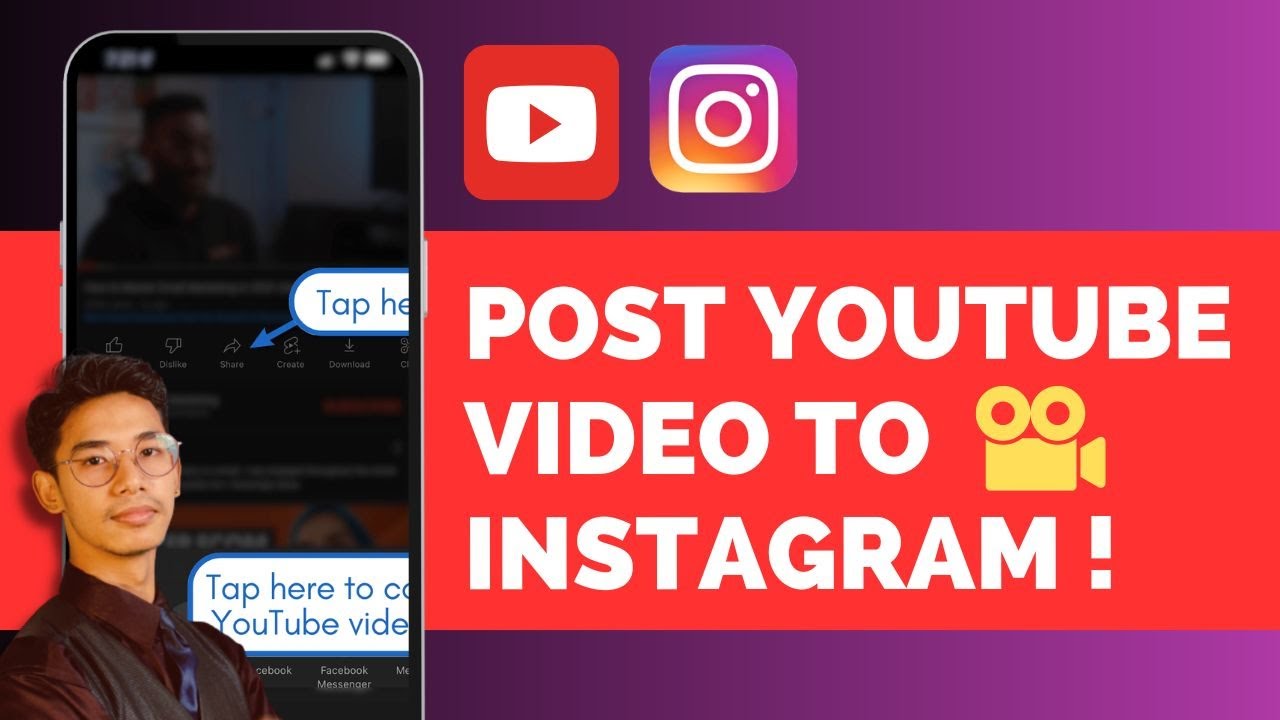 How To Post A YouTube Video On Instagram (Step By Step) !