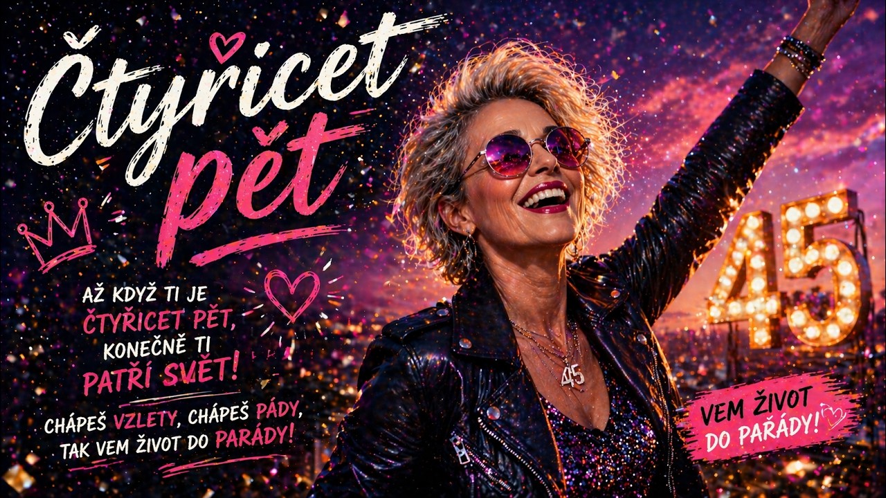 ČTYŘICET PĚT 😎🎉 | Věk, kdy to začíná! | Česká taneční píseň