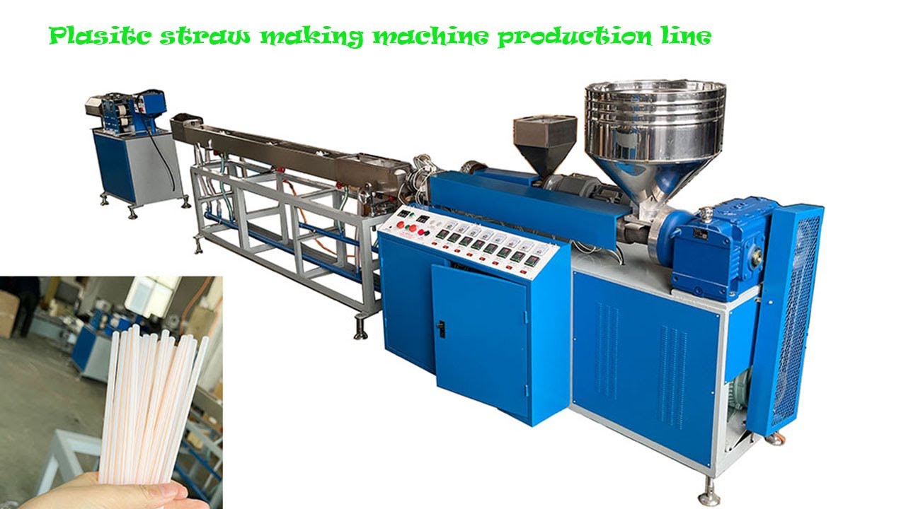 2 color Plastic Straw Making Extruder Machine，Plastic Drinking Straw Making Machine Production Line