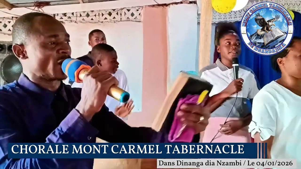 Chorale Mont Carmel Tabernacle loue l'Éternel Dieu, avec le cantique DINANGA DIA NZAMBI 