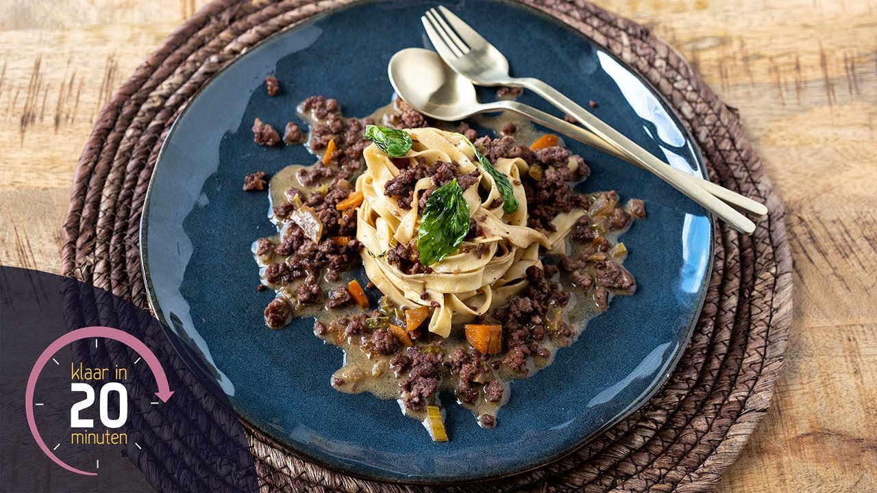 Pasta witte bolognese | Klaar in 20 minuten