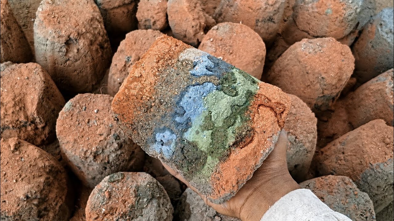 Reform Colorful Texture Floor Crumbling | Satisfying Dry Crumbling ASMR | ASMR