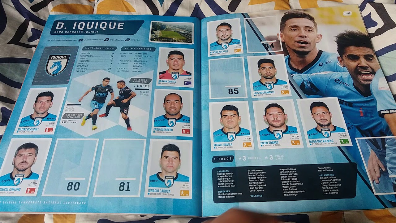 Abrimos sobres y revisamos el ÁLBUM CAMPEONATO SCOTIABANK TRANSICIÓN 2017 PANINI