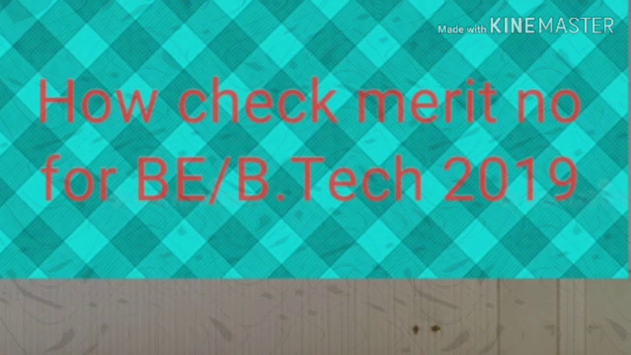How to check  acpc  Merit no for 2019