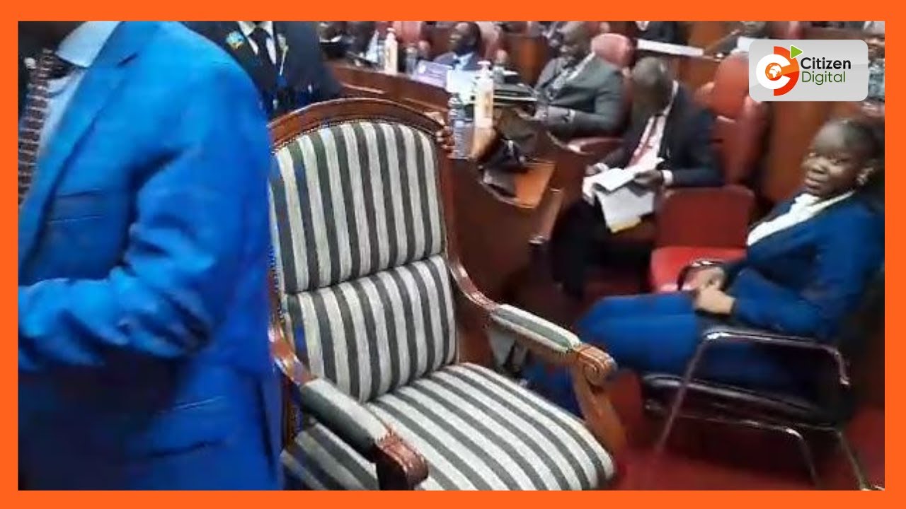 Senators marvel at Siaya DG William Oduol’s office chair that allegedly cost Ksh.1.12 million
