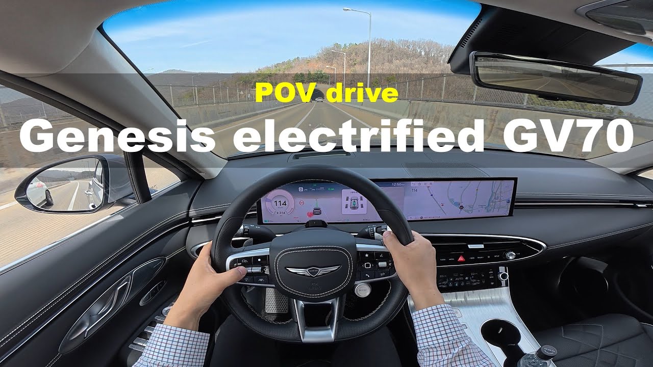 2025 Genesis electrified GV70 POV drive