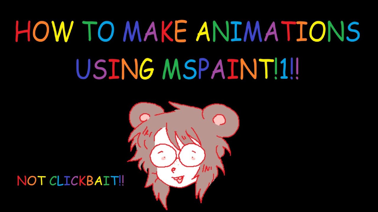 How to make animations using Microsoft Paint